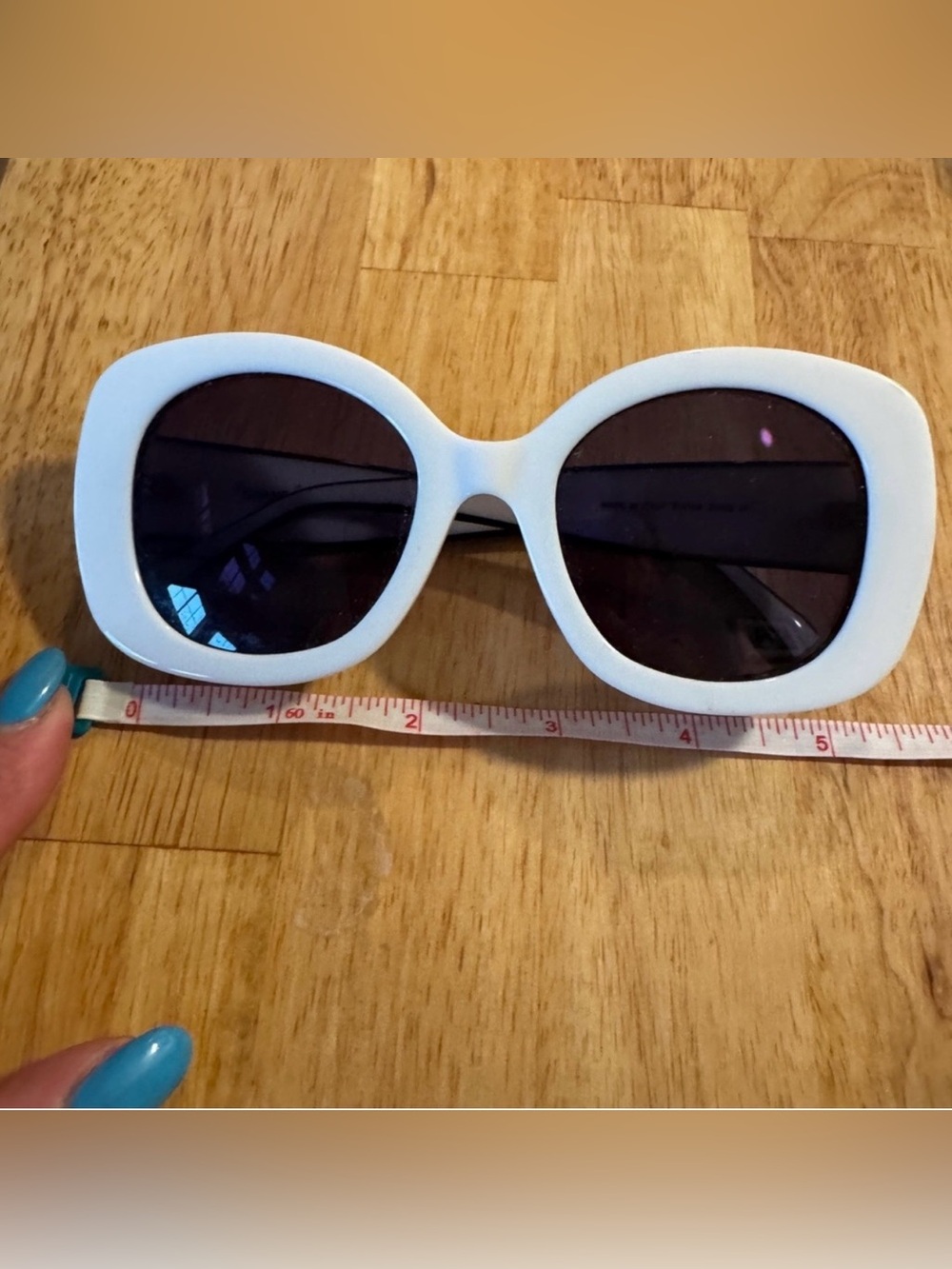 Chanel White Oval Sunglasses CC Logo Frame Made in Italy